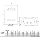 Накопительный электрический водонагреватель Timberk Optima T-WSS30-FS47-V