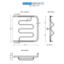 Полотенцесушитель водяной Ростела Джаз ДУ-32 600x600 