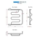 Полотенцесушитель водяной Ростела Джаз ДУ-25 600x600 