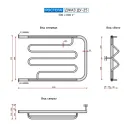 Полотенцесушитель водяной Ростела Джаз ДУ-25 500x800 