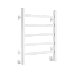 Полотенцесушитель водяной Ростела Экспи Квадро V30 400x600/5 1/2" белый, нижнее подключение 
