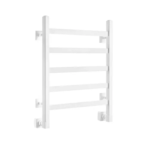 Полотенцесушитель водяной Ростела Экспи Квадро V30 400x600/5 1/2" белый, нижнее подключение 