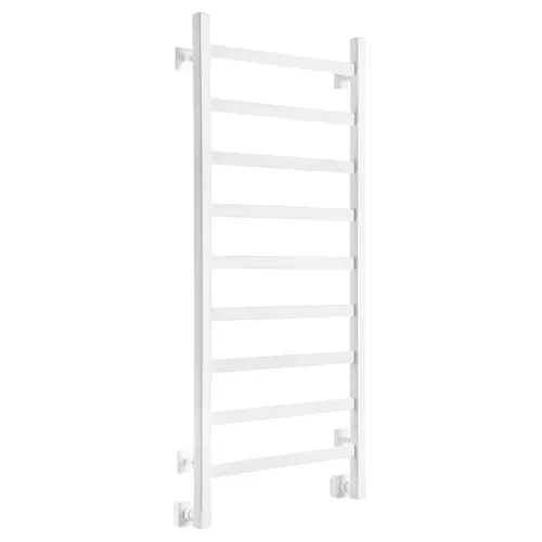 Полотенцесушитель водяной Ростела Экспи Квадро V30 400x1200/9 1/2" белый, нижнее подключение 