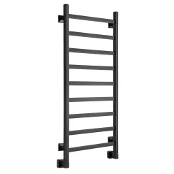 Полотенцесушитель водяной Ростела Экспи Квадро V30 400x1200/9 1/2" черный, нижнее подключение 