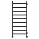 Полотенцесушитель водяной Ростела Экспи Квадро V30 400x1200/9 1/2" черный, нижнее подключение 