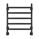 Полотенцесушитель водяной Ростела Экспи Квадро V30 500x600/5 1/2" черный, нижнее подключение 