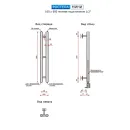 Полотенцесушитель водяной Ростела Мини 600/2 1/2" хром