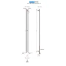 Полотенцесушитель водяной Ростела Мини 1800/2 1/2" белый