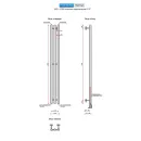 Полотенцесушитель водяной Ростела Мини 1200/3 1/2" черный