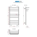 Полотенцесушитель водяной Ростела Лира 500x1000/10 1" нижнее подключение