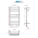 Полотенцесушитель водяной Ростела Лира 500x1000/10 1/2" нижнее подключение