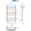 Полотенцесушитель Ростела Лира боковое правое подключение 1" 50x100 см