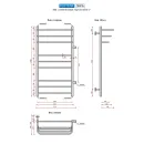 Полотенцесушитель водяной Ростела Лира 500x1000/10 1" боковое правое подключение