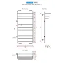 Полотенцесушитель водяной Ростела Лира 500x1000/10 1" боковое левое подключение