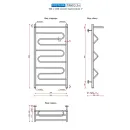 Полотенцесушитель водяной Ростела Танго 3+ 500x1000 1" нижнее подключение