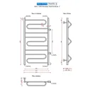 Полотенцесушитель водяной Ростела Танго 3 500x1000 1" боковое подключение