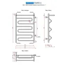 Полотенцесушитель водяной Ростела Танго+ 500x800 1" боковое правое подключение