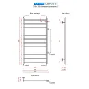 Полотенцесушитель водяной Ростела Свирель V 500x1000 1" боковое подключение