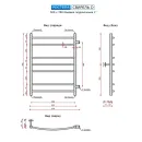 Полотенцесушитель Ростела Свирель D боковое подключение 1" 70 см