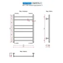 Полотенцесушитель водяной Ростела Свирель V 500x700 1" нижнее подключение