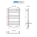 Полотенцесушитель водяной Ростела Свирель V 500x800/9 1/2" нижнее подключение