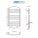 Полотенцесушитель водяной Ростела Свирель D 500x800/9 1/2" нижнее подключение