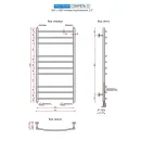 Полотенцесушитель водяной Ростела Свирель D 500x1000/10 1/2" нижнее подключение