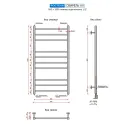 Полотенцесушитель водяной Ростела Свирель V Квадрат 500x1000 1/2" нижнее подключение
