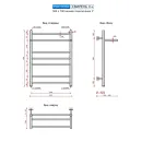 Полотенцесушитель водяной Ростела Свирель V+ 500x700 1" нижнее подключение