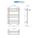 Полотенцесушитель водяной Ростела Свирель V+ 500x800 1" нижнее подключение