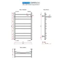 Полотенцесушитель водяной Ростела Свирель D+ 500x800 1" нижнее подключение