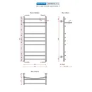 Полотенцесушитель водяной Ростела Свирель D+ 500x1000 1" нижнее подключение