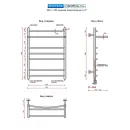 Полотенцесушитель водяной Ростела Свирель D+ 500x700 1/2" нижнее подключение