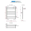 Полотенцесушитель водяной Ростела Свирель V+ 500x700 1" боковое правое подключение