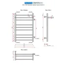 Полотенцесушитель водяной Ростела Свирель V+ 500x800 1" боковое правое подключение