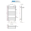 Полотенцесушитель водяной Ростела Свирель V+ 500x1000 1" боковое правое подключение