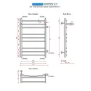Полотенцесушитель водяной Ростела Свирель D+ 500x800 1" боковое правое подключение