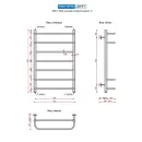 Полотенцесушитель водяной Ростела Дуэт 500x800/7 1" нижнее подключение