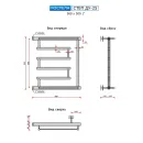 Полотенцесушитель водяной Ростела Степ 500x500 ДУ-25