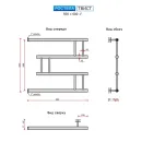 Полотенцесушитель водяной Ростела Твист 500x600 