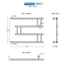 Полотенцесушитель водяной Ростела Твист 500x700 