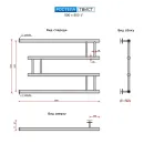 Полотенцесушитель водяной Ростела Твист 500x800 