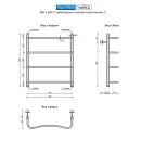 Полотенцесушитель водяной Ростела Чайка 500x600/4 1" нижнее подключение 