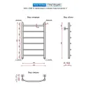 Полотенцесушитель водяной Ростела Трапеция 400x600/6 1" нижнее подключение