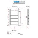 Полотенцесушитель водяной Ростела Трапеция 400x700/6 1" боковое подключение
