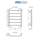 Полотенцесушитель водяной Ростела Трапеция 500x700/6 1" нижнее подключение