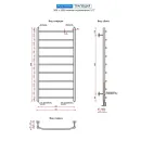 Полотенцесушитель водяной Ростела Трапеция 500x1000/9 1/2" нижнее подключение