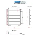 Полотенцесушитель водяной Ростела Трапеция 500x700/6 1" боковое подключение