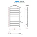 Полотенцесушитель водяной Ростела Трапеция 500x1000/9 1" боковое подключение