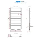 Полотенцесушитель водяной Ростела Соната 500x1000/9 1/2" нижнее подключение